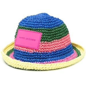 MARC JACOBS Kids Multicolor Striped Hat